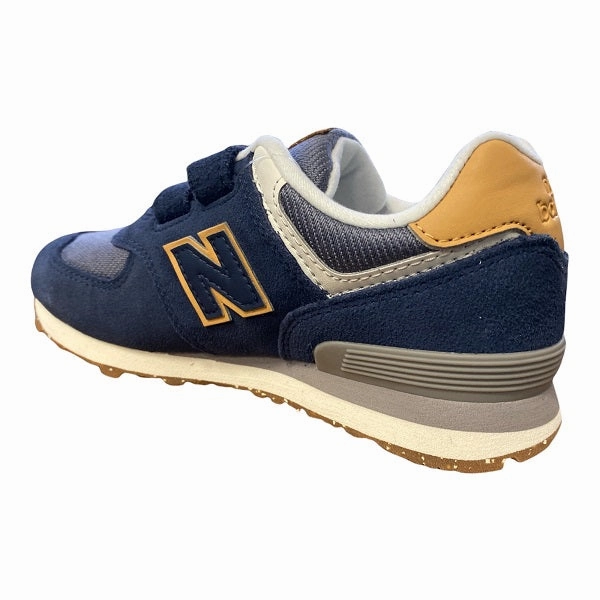 New Balance Scarpa sneakers da ragazzo con strappo PV574AB1 blu-grigio Nike Dunks Sneakers