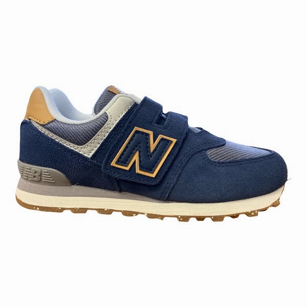 Novesta Sneakers New Balance Scarpa sneakers da ragazzo con strappo PV574AB1 blu-grigio