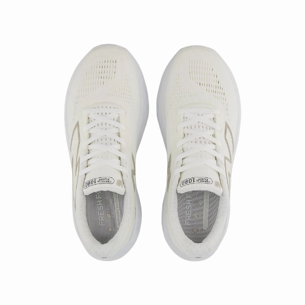 New Balance Women's Fresh Foam X 1080v14 Wide White/Gold Tan New Balance 327