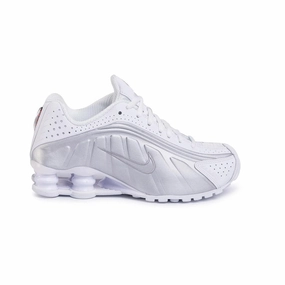 Nike scarpa sneakers da adulto Shox R4 AR3565-101 bianco-argento 14. NULL