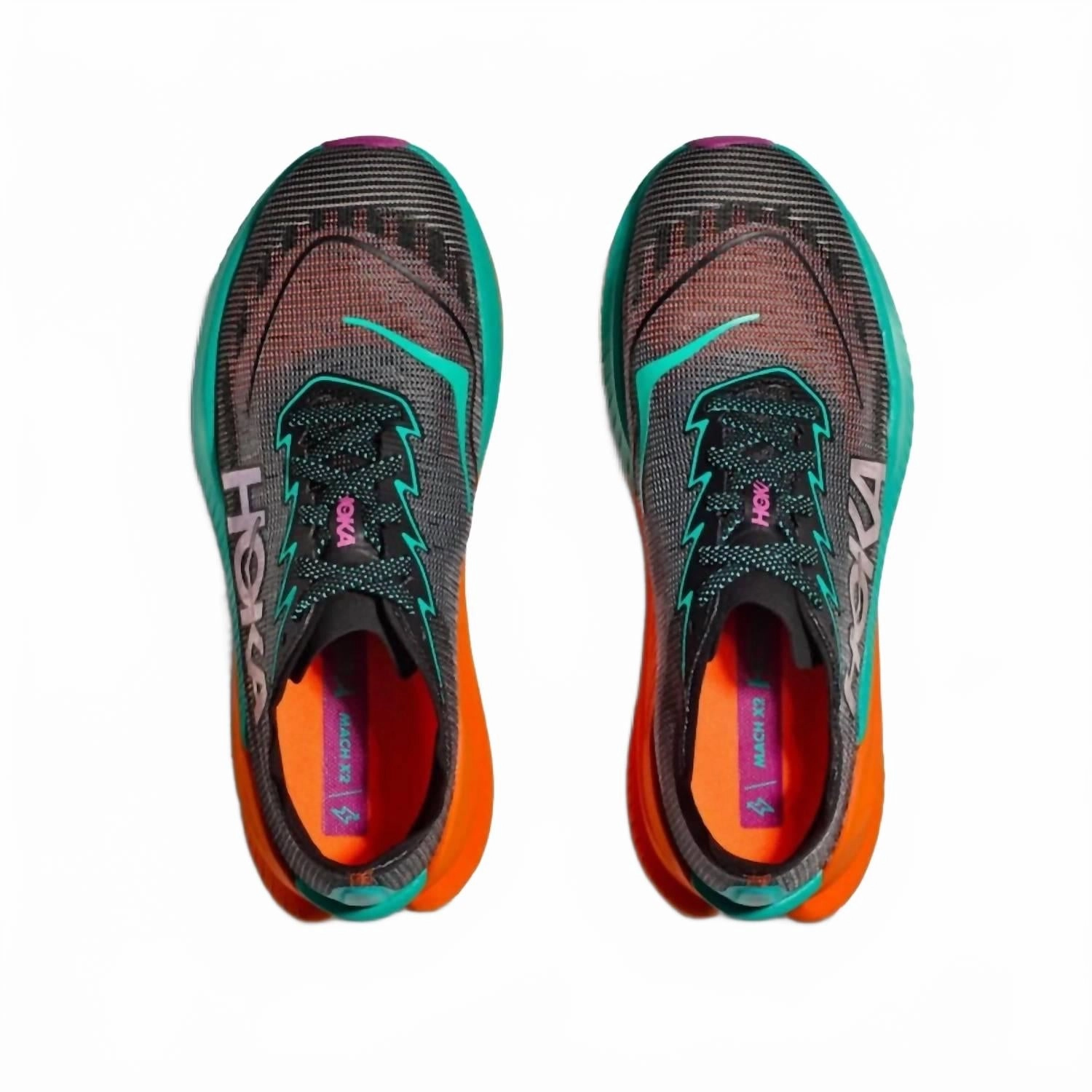 Deals Men's Mach X 2 Running Shoes In Black/electric Aqua