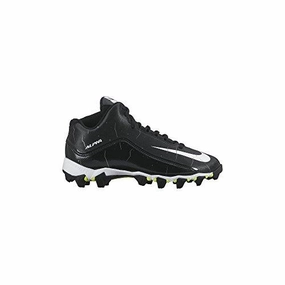 Boy Alpha Shark 2 3/4 Wide Football Cleat Black/Anthracite/White Size 5.5 Wide Us Youth Soccer Cleats For Wide Feet