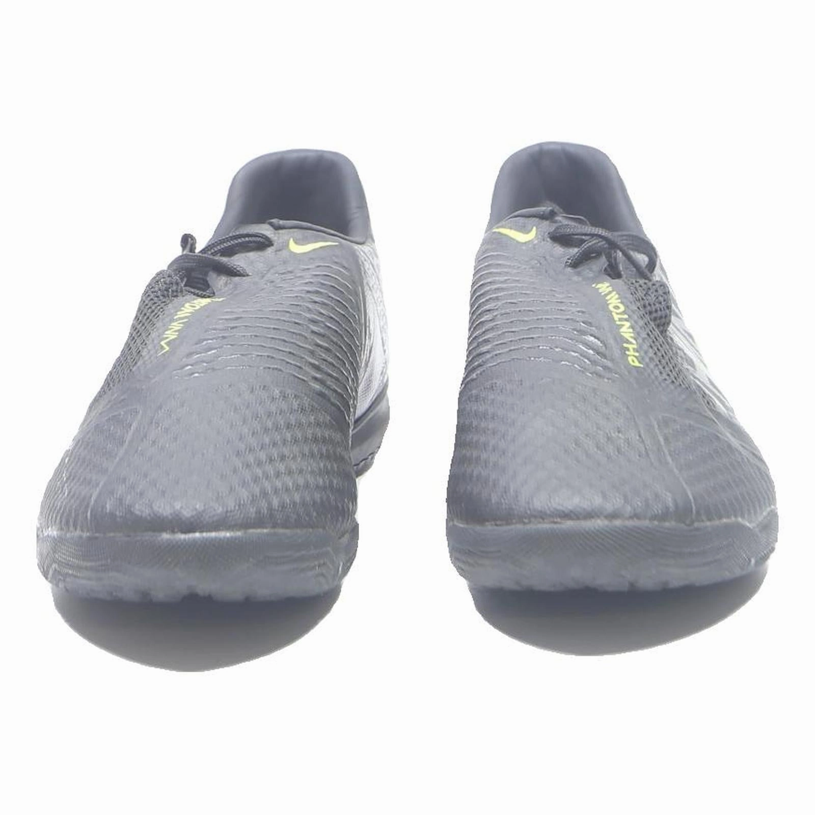 NIKE Phantom Mens Low Top Trainers Black & Neon UK 7 Indoor Football Shoes Soccer Cleat Studs