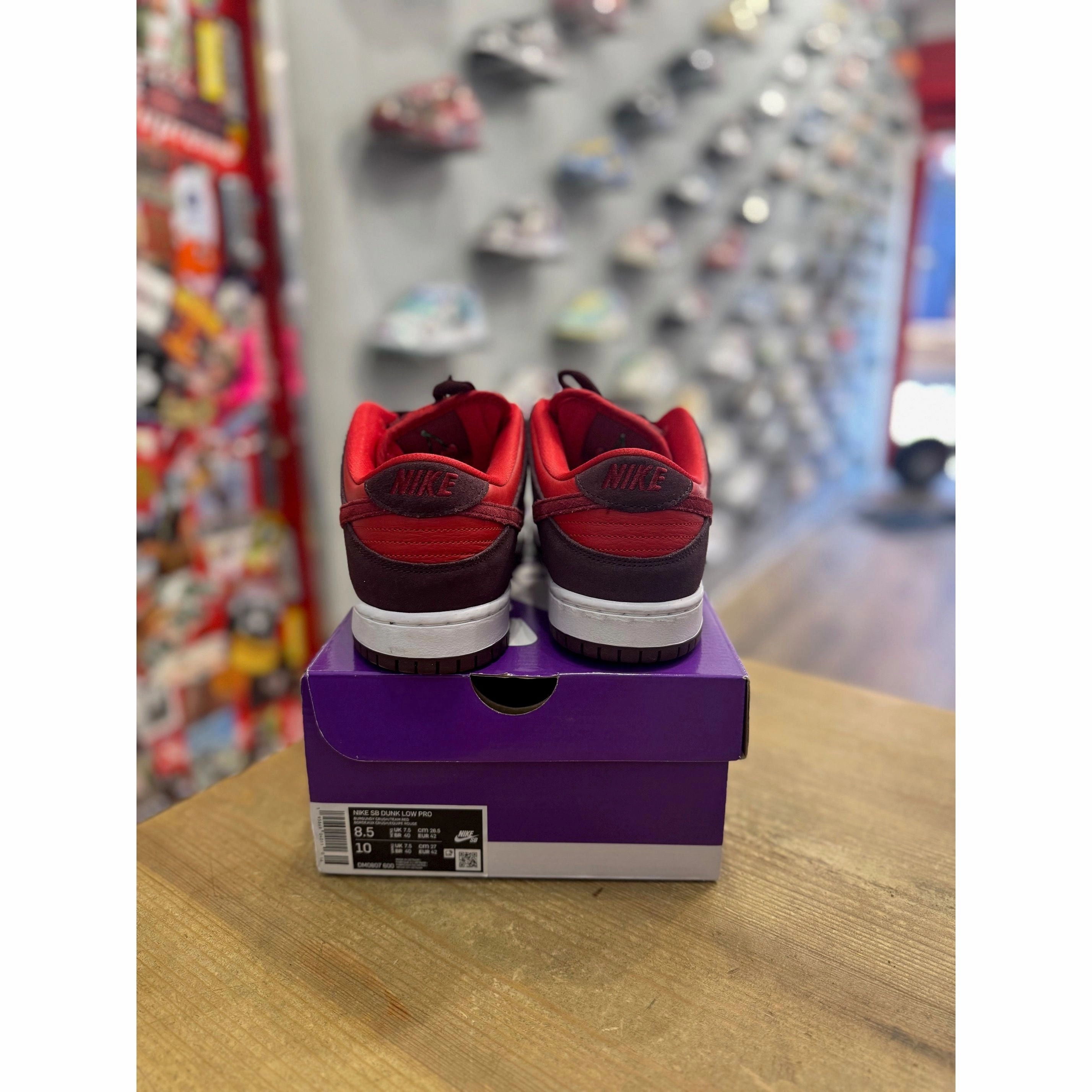 Nike Shox Basketball Shoes Nike SB Dunk Low Cherry UK 7.5