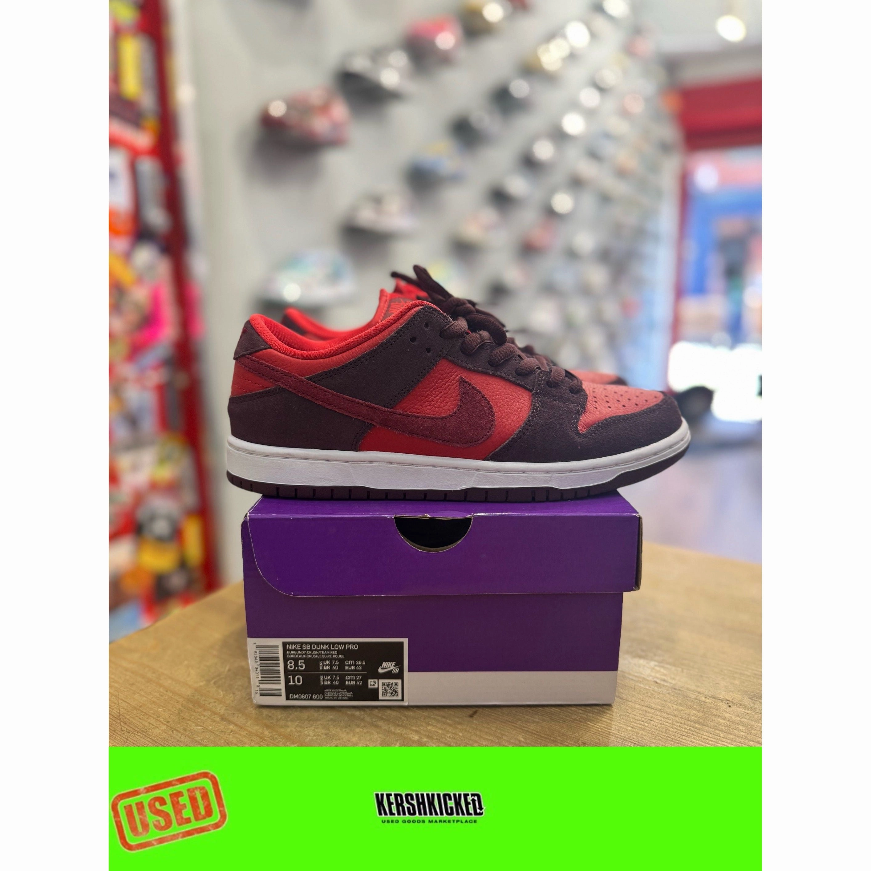 Nike Og Shoes Nike SB Dunk Low Cherry UK 7.5