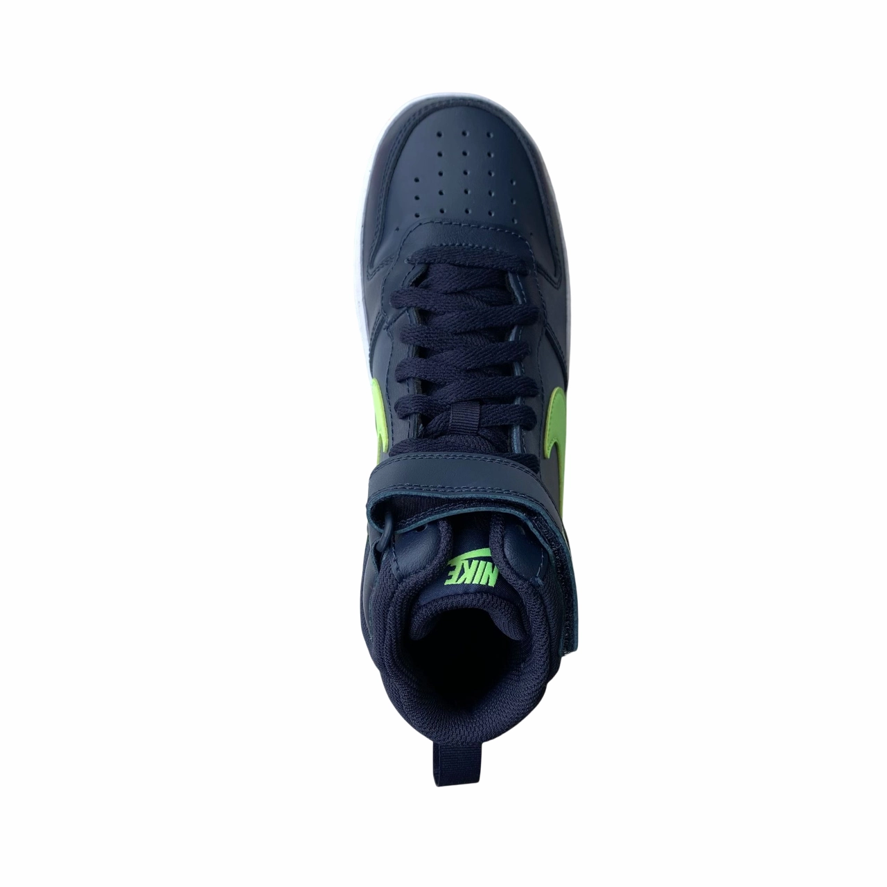 Nike scarpa da ginnastica da junior Court Borough Mid 2 CD7782-403 blu notte-verde