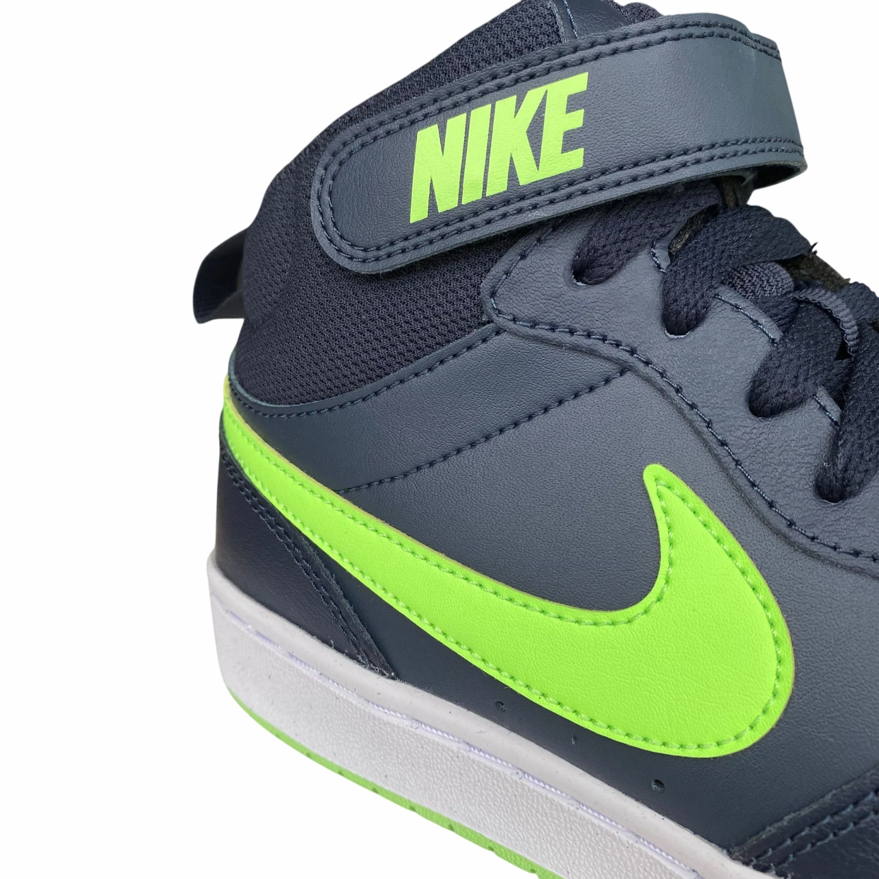 Nike scarpa da ginnastica da junior Court Borough Mid 2 CD7782-403 blu notte-verde