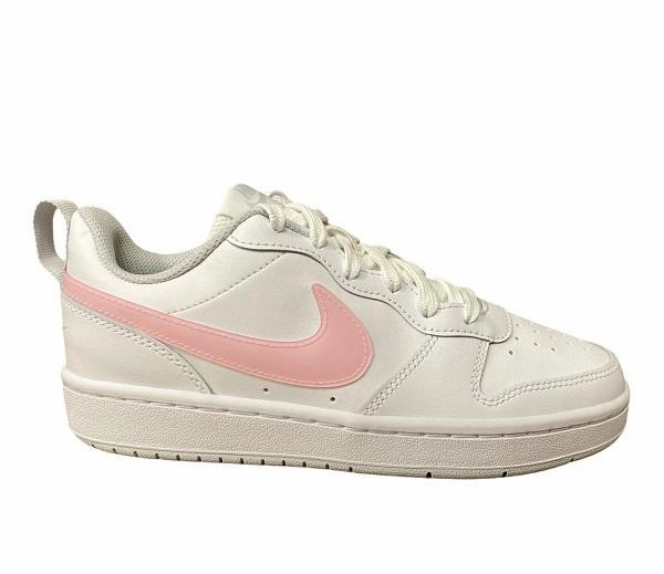 Nike scarpa sneakers da ragazza Court Borough Low 2 DD3023 100 bianco arrurro rosa 