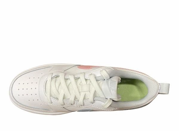 Nike scarpa sneakers da ragazza Court Borough Low 2 DD3023 100 bianco arrurro rosa