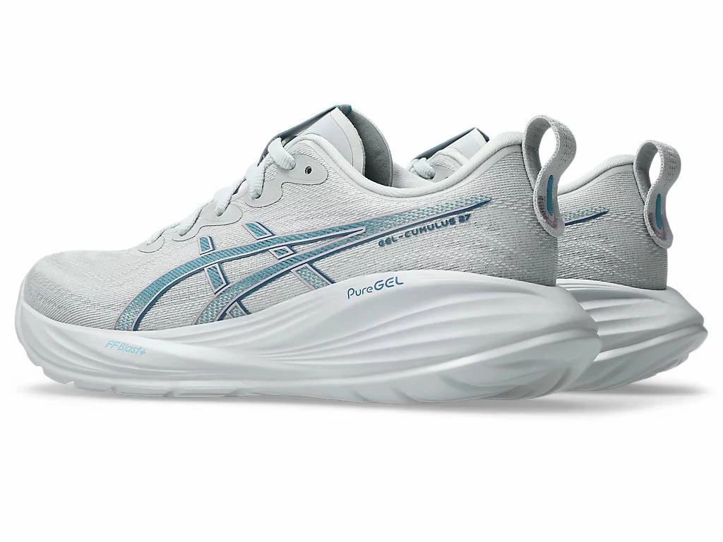 Asics Shoes Outlet Womens Asics Gel-Cumulus 27 - White/Lake Grey