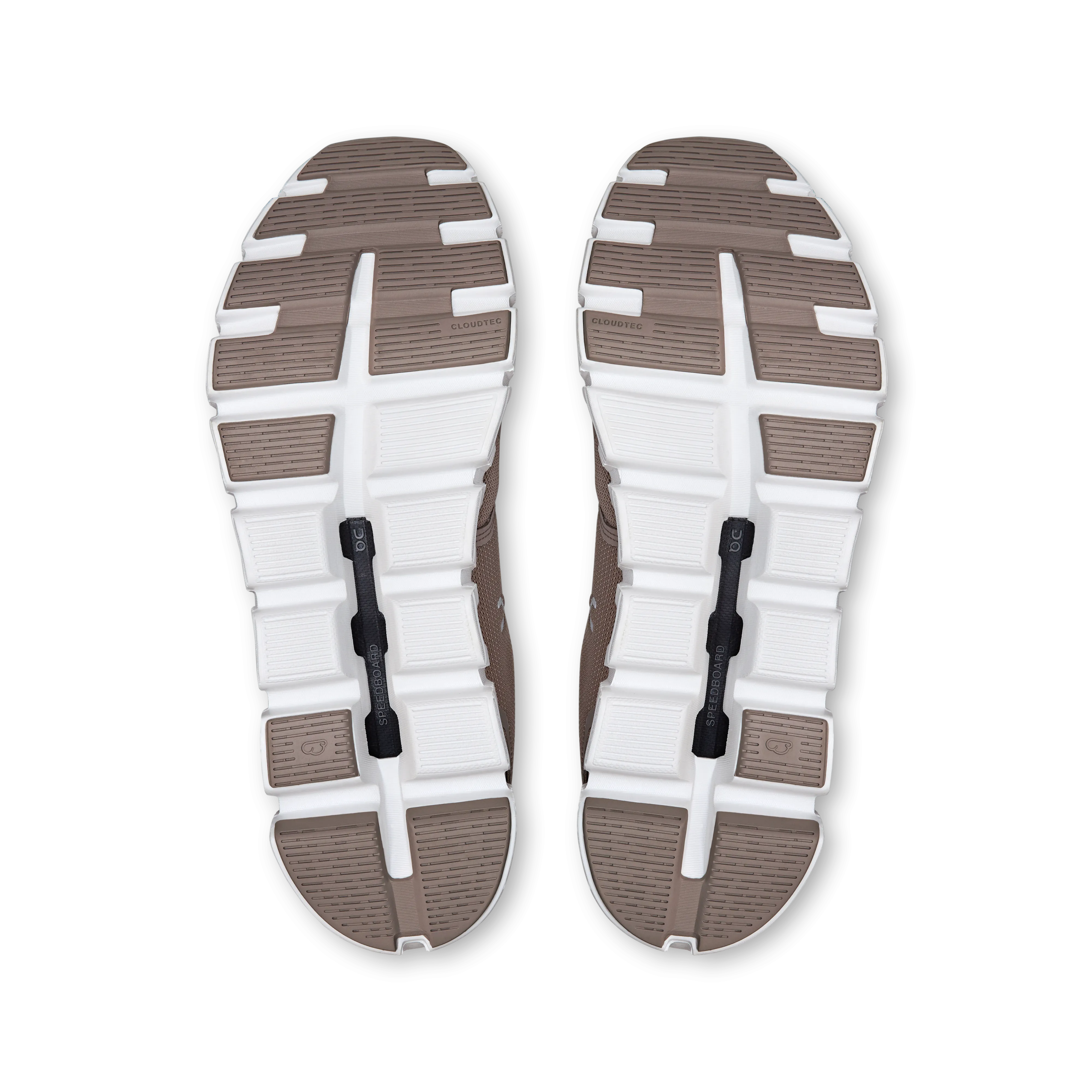 On Running Men's Cloud 6 Shoes - Fog / White Running Shoes And Spikes