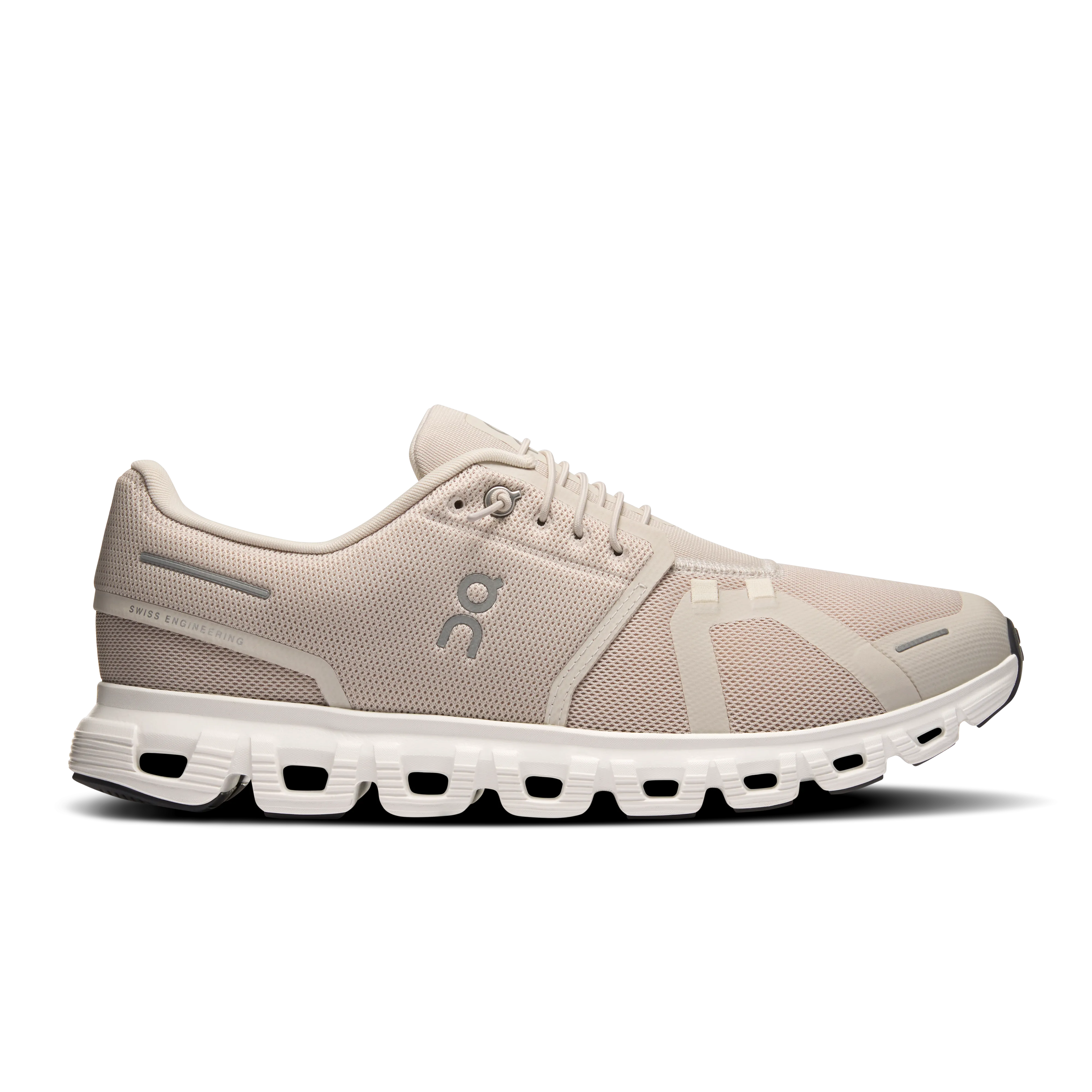 On Running Men's Cloud 6 Shoes - Pearl / White Best Shoe For Running On Road