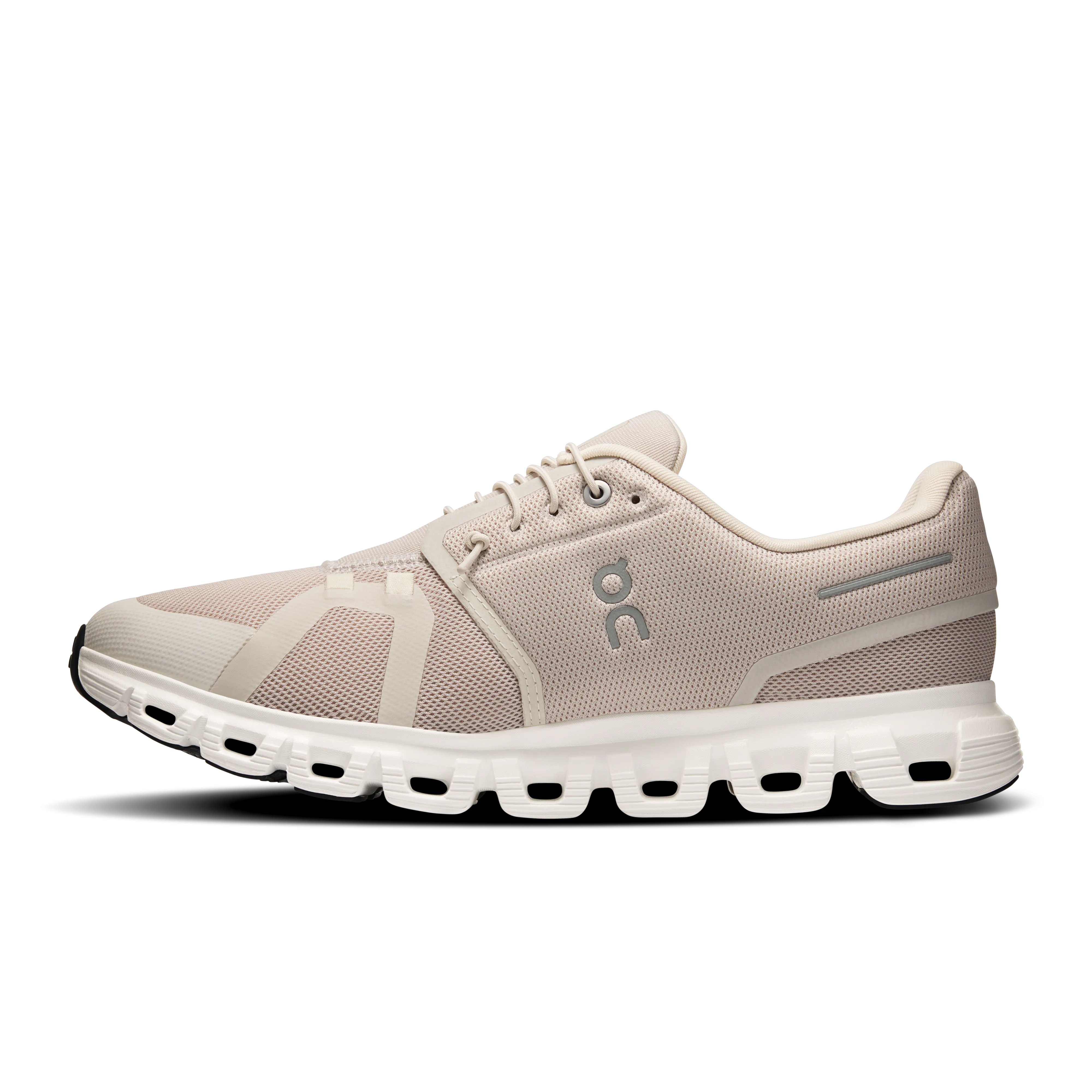 On Running Men's Cloud 6 Shoes - Pearl / White Female Running Shoes