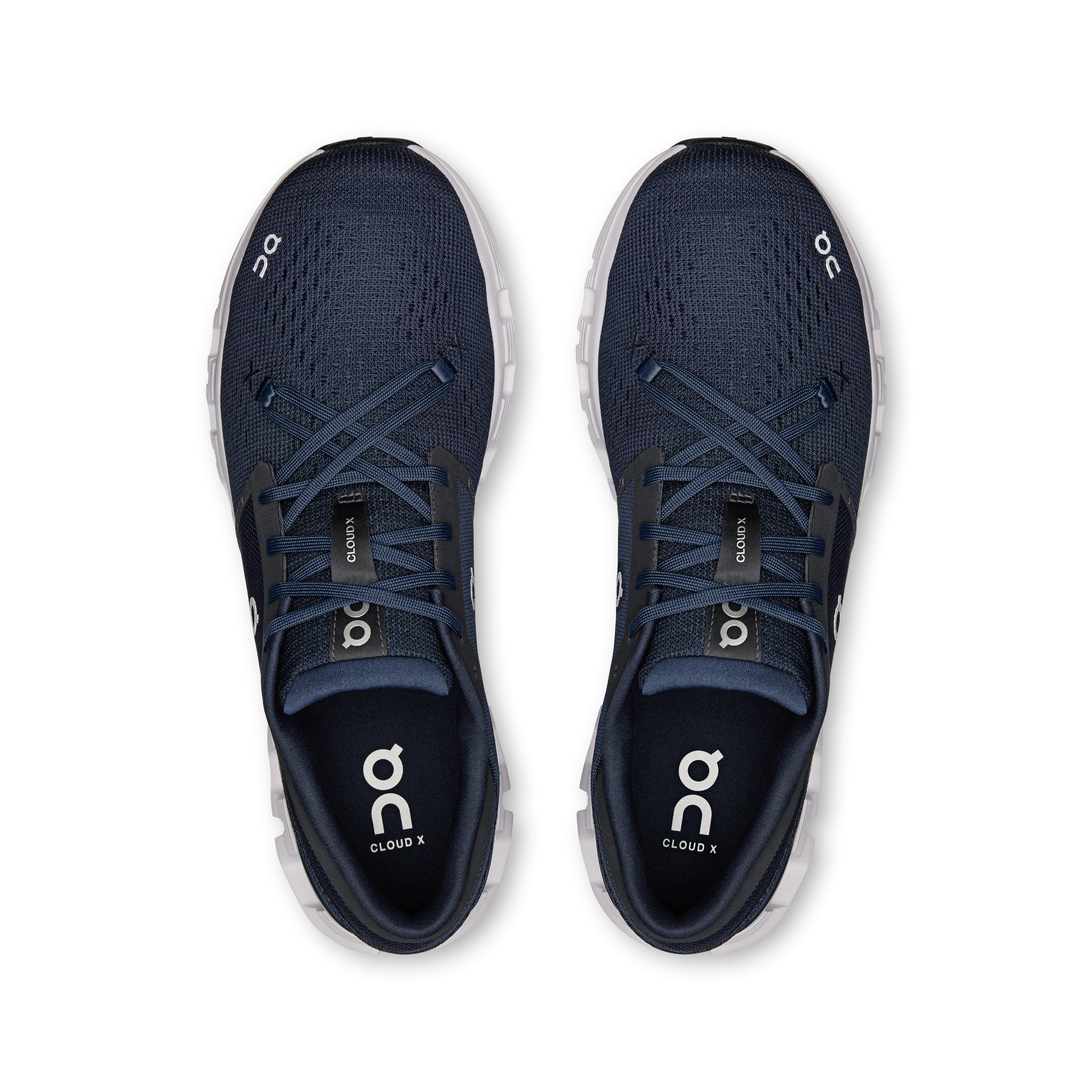 On Running Men's Cloud X 4 Shoes - Ink / Ivory Best Brooks Training Shoes