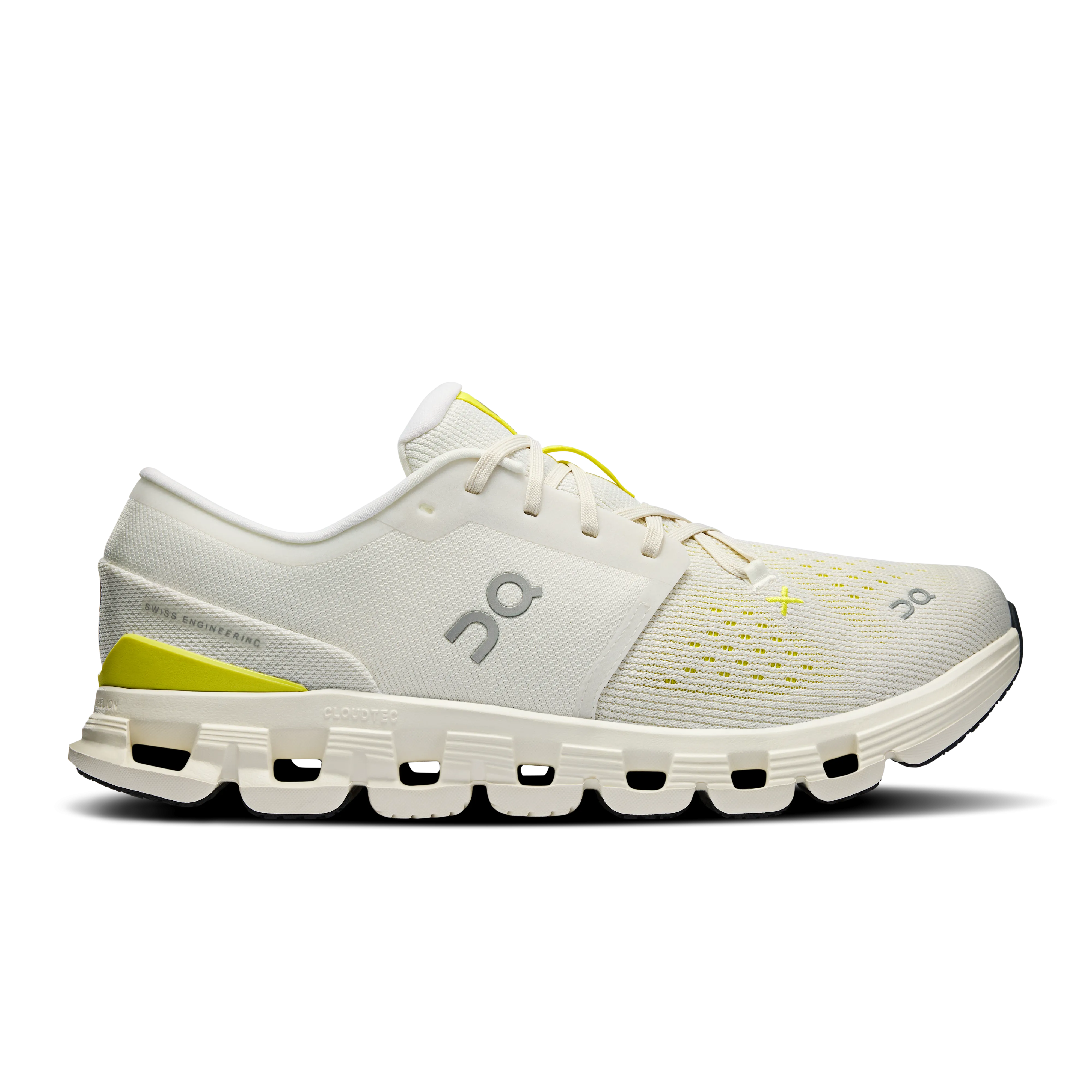 Veja Training Shoes On Running Men's Cloud X 4 Shoes - Ivory / Lime