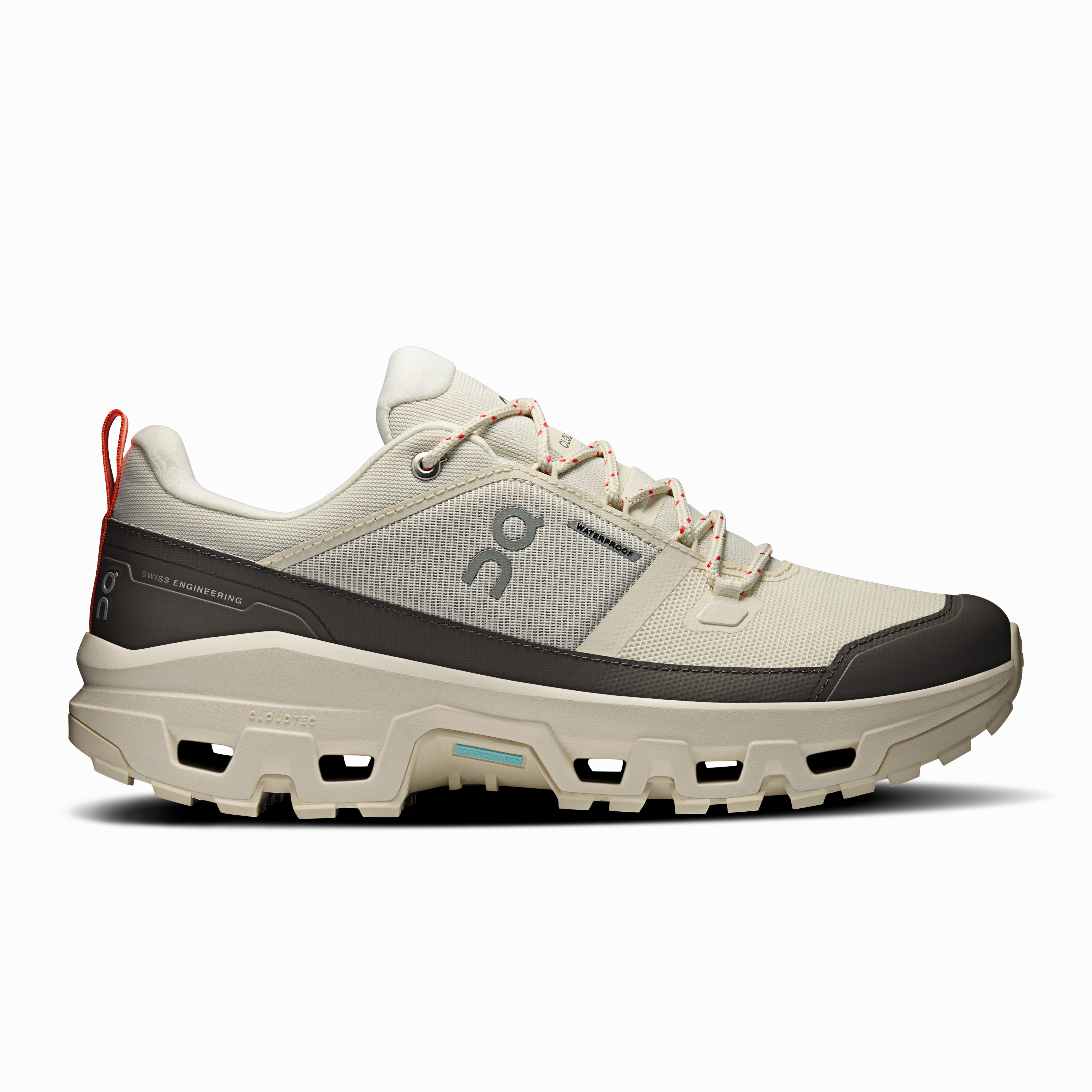 All Leather Hiking Shoes On Running Cloudrock Low Waterproof Ivory