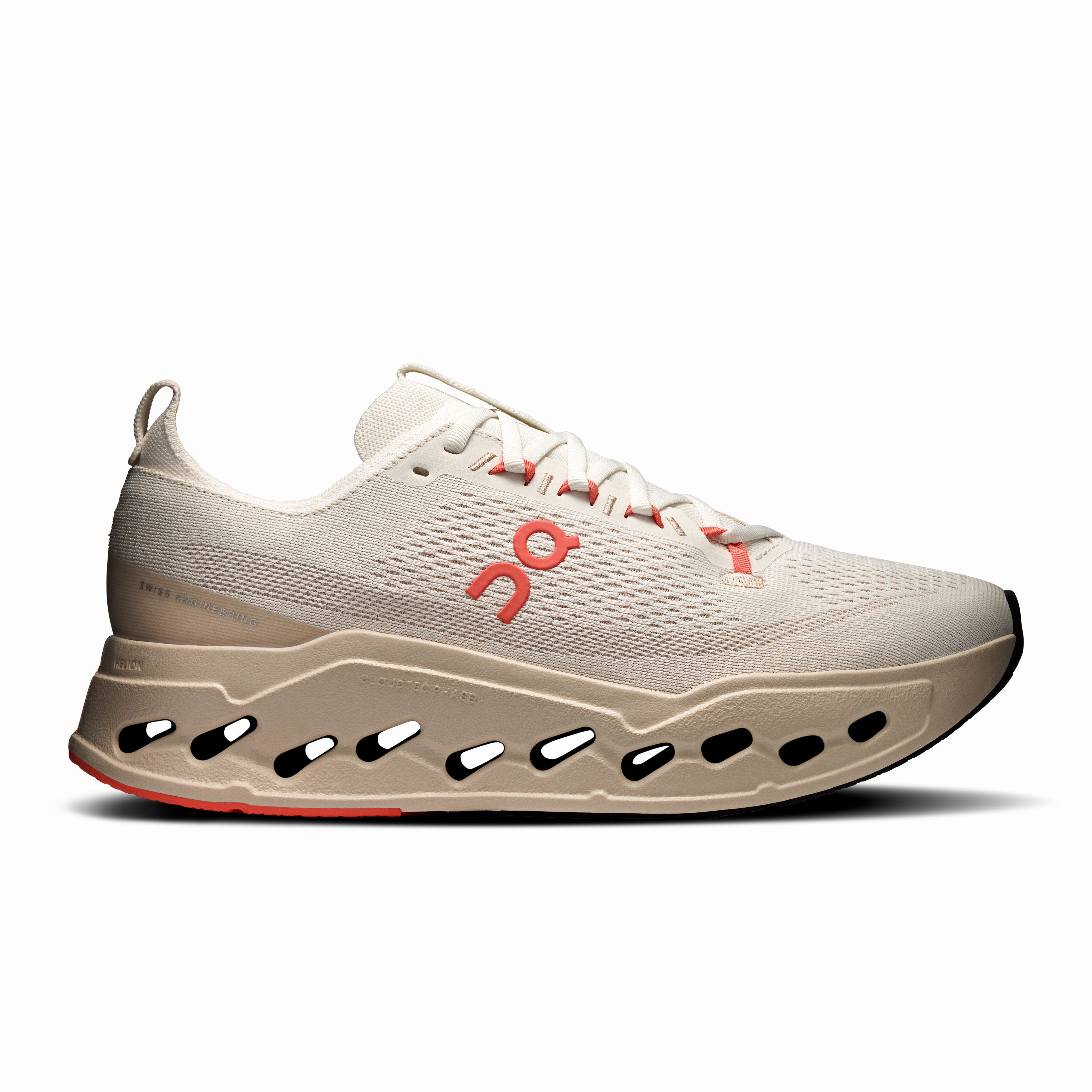 High Performance Running Shoes On Running Men's Cloudsurfer Max Shoes - Ivory / Salmon