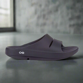 Short Wedge Sandals OOFOS - OOAHH - Black