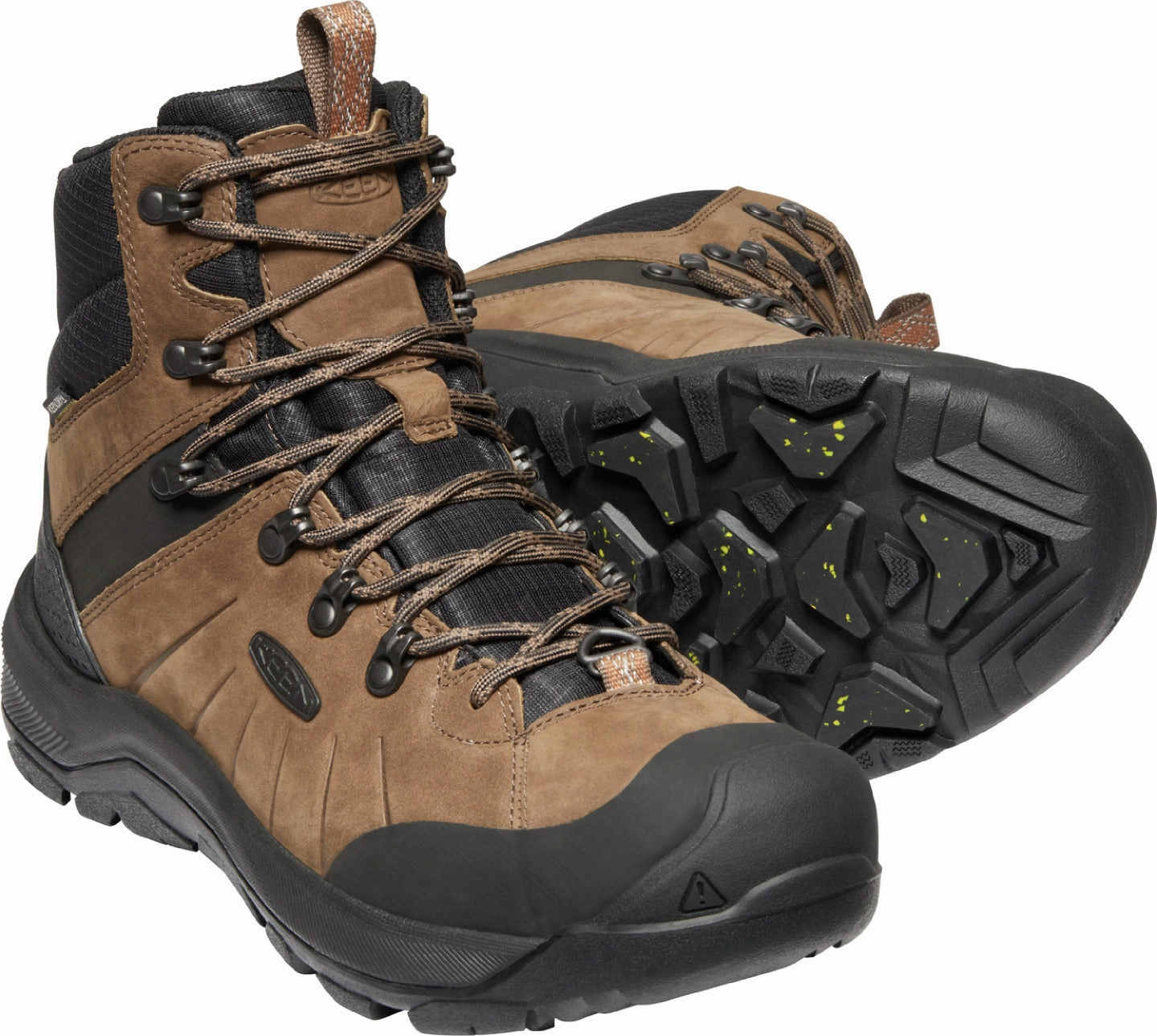 'Keen Outdoor' Men's Revel IV Mid Polar WP Boot - Dark Earth / Caramel Cafe Salewa Trainer 2 Hiking Shoes
