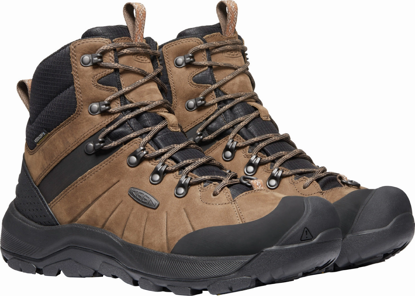 'Keen Outdoor' Men's Revel IV Mid Polar WP Boot - Dark Earth / Caramel Cafe Hiking Shoes Waterproof Low