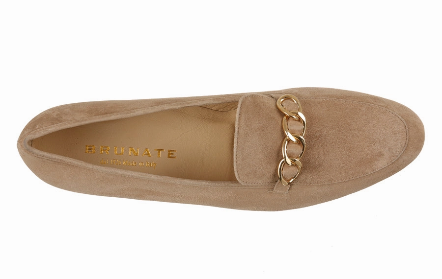 Leather Moccasin Loafers Br Candle Nut