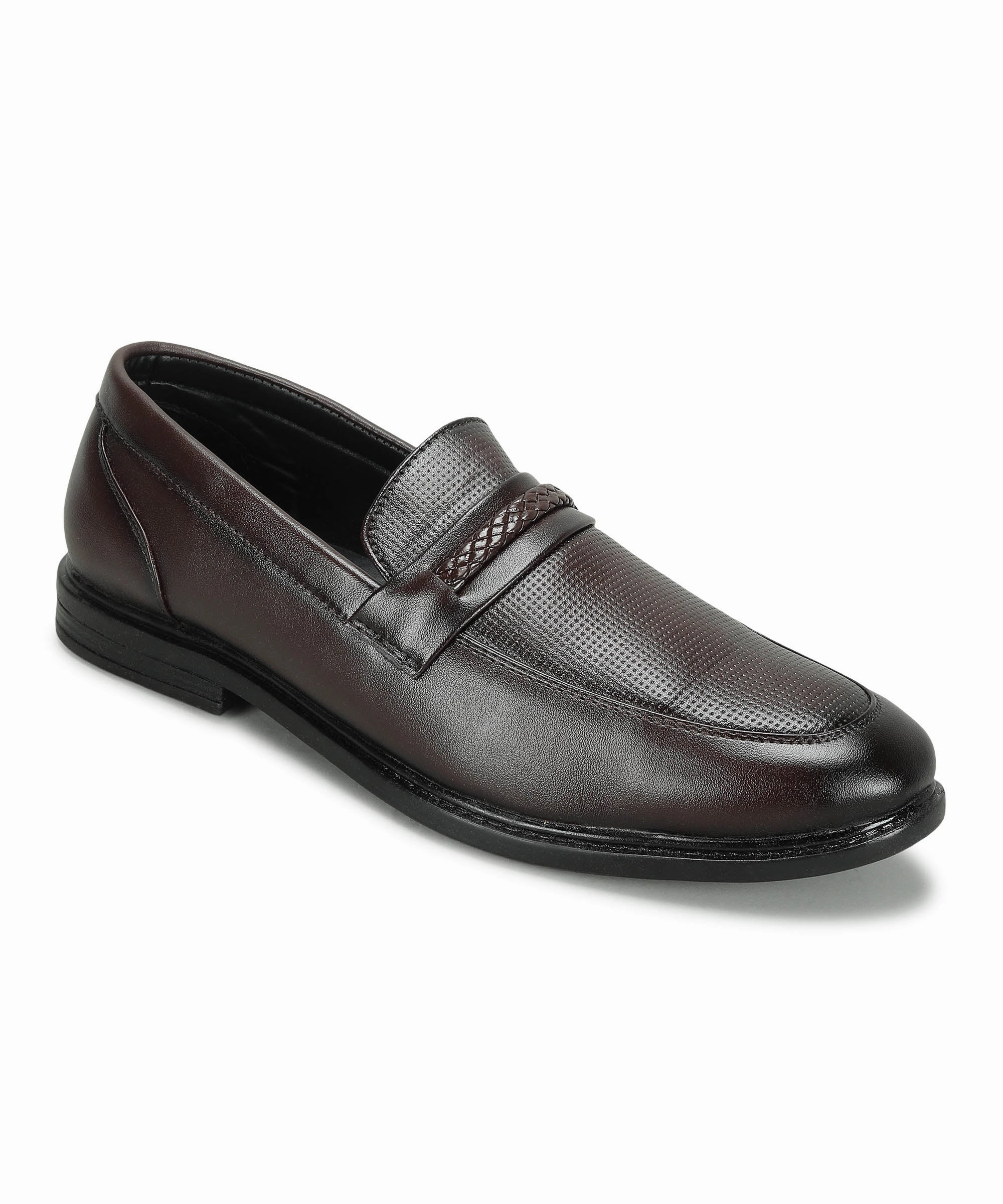 Loafers Zara Paragon Men's Brown Formal Loafer Shoes | Cushioned Sole & Sturdy Construction