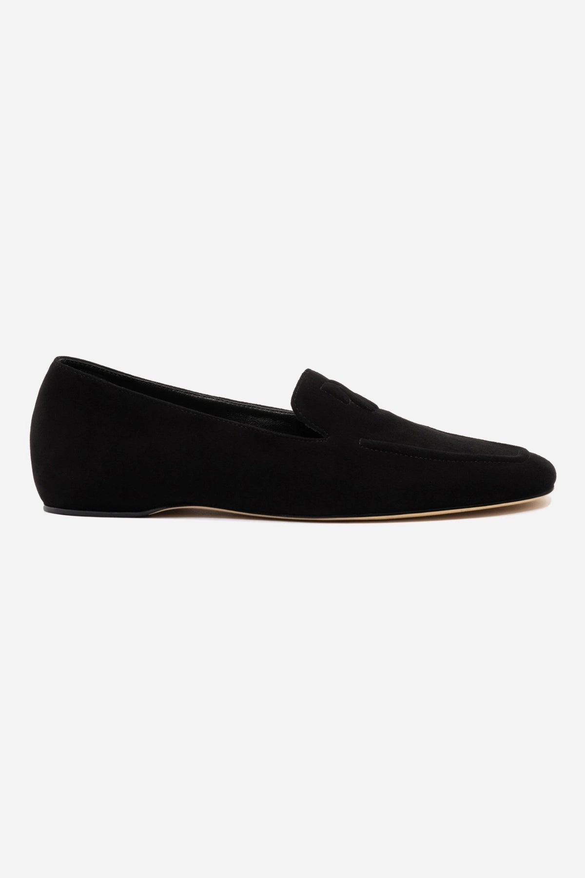 Espadrille Loafers Penny Loafer In Black Suede