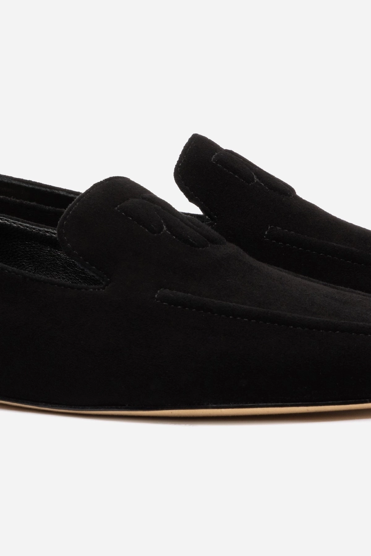 Driving Loafers With Arch Support Penny Loafer In Black Suede