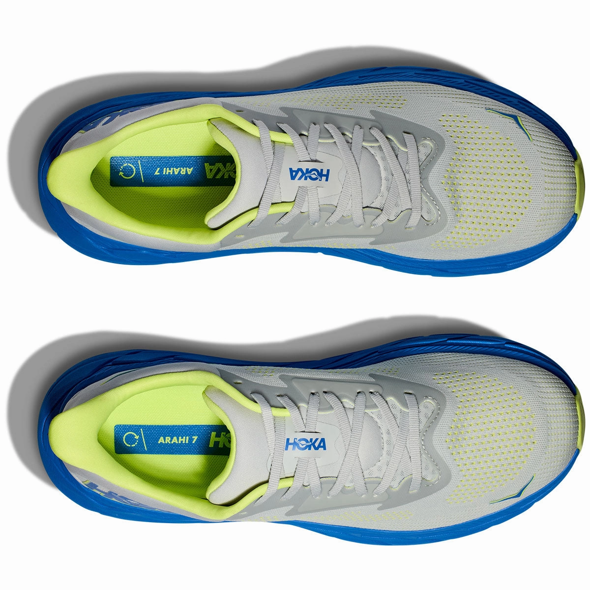 Hoka Arahi 7 Running Shoes - Mens - Stardust/Electric Cobalt Bondi 9