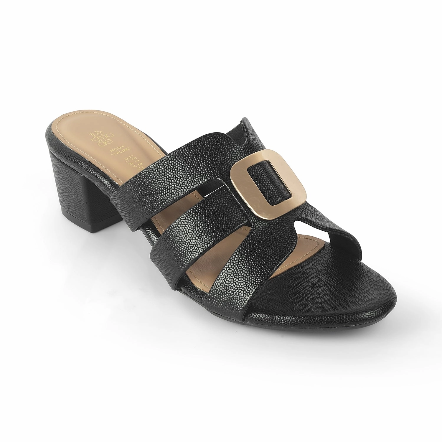 Sandals Bohemian Tresmode Tangle Black Women's Dress Block Heel Sandals