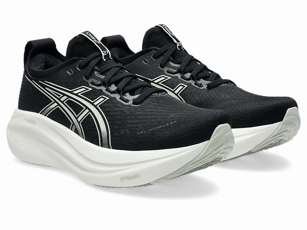 Women's ASICS Gel-Nimbus 27 - Black/Lake Grey Walking Asics Shoes