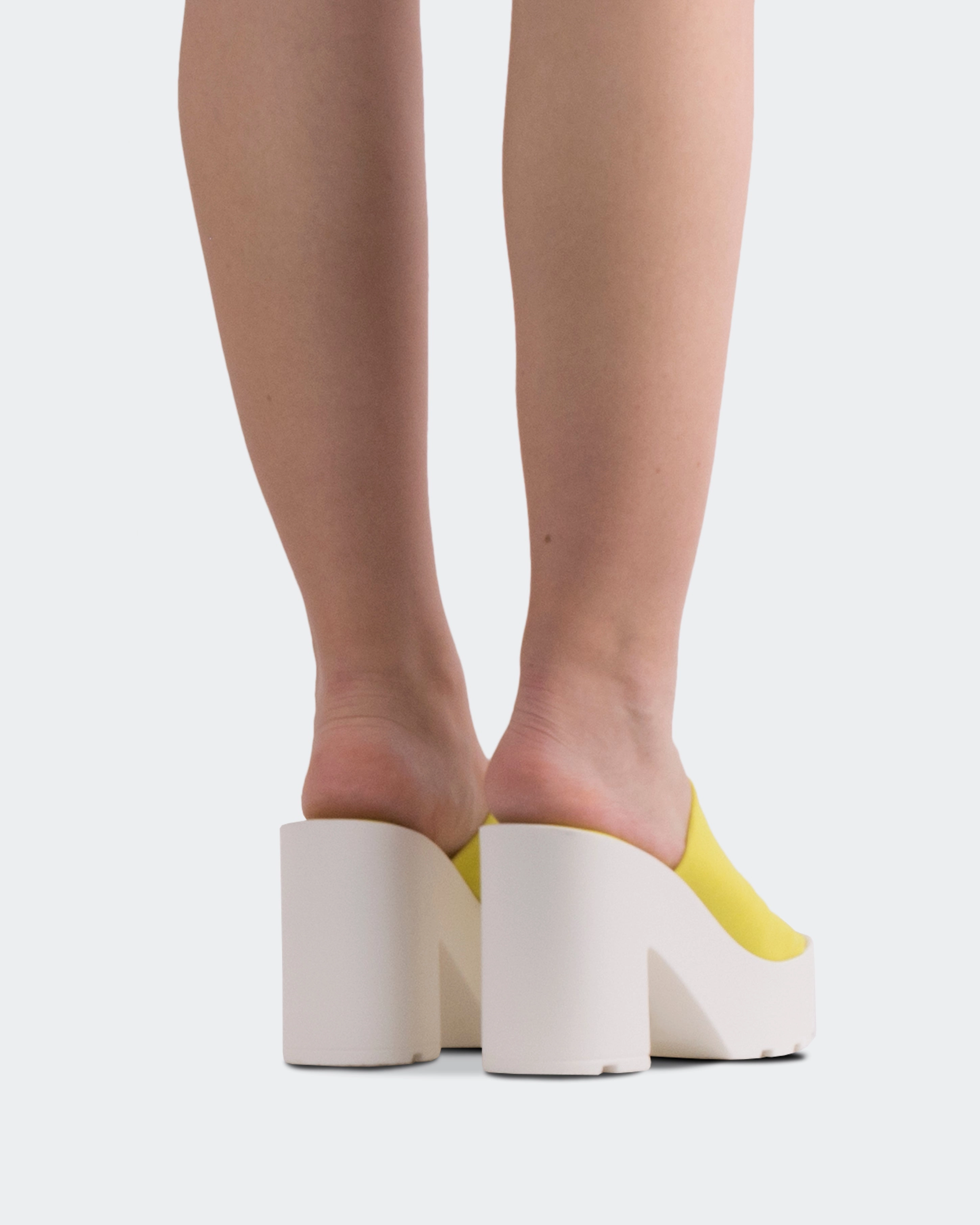 Carangi Yellow Lycra Business Casual Sandals