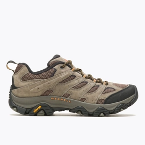 Best Wide Width Hiking Shoes 'Merrell' Men's Moab 3 Low Hiker - Walnut