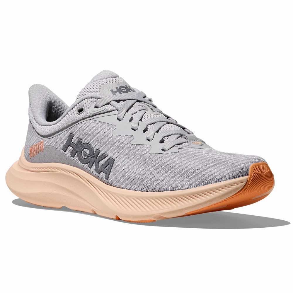 Shoes App Hoka Solimar Cosmic Grey/Tangerine Glow Running Shoe (Women's)