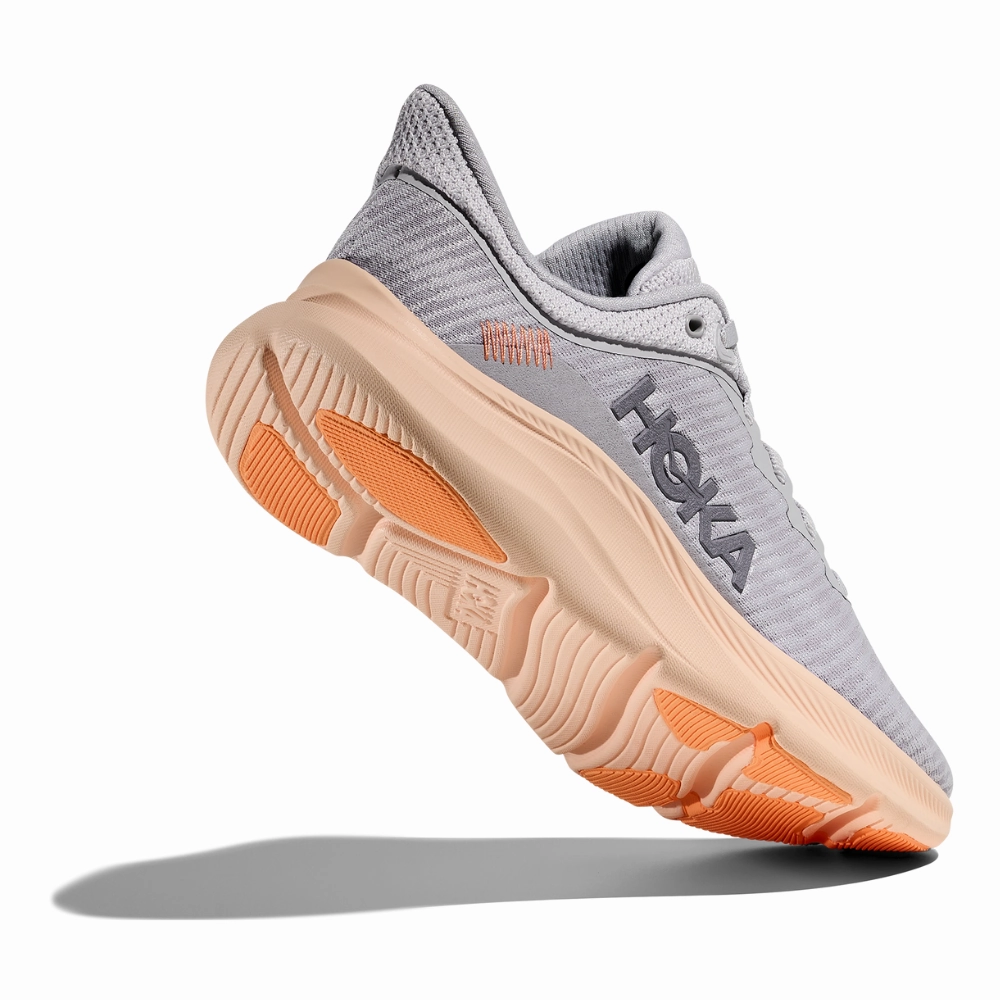 Falling Apart Hoka Solimar Cosmic Grey/Tangerine Glow Running Shoe (Women's)