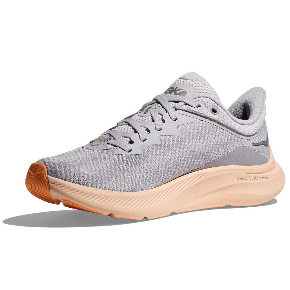 Macy Hoka Solimar Cosmic Grey/Tangerine Glow Running Shoe (Women's)
