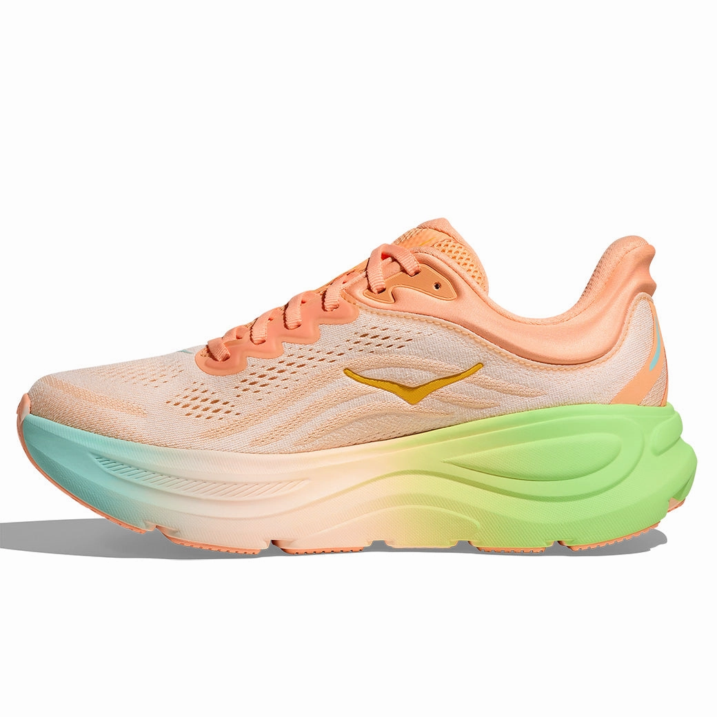 Dicks Sporting Goods Womens Hoka Bondi 9 in Frost/Pale Tangerine