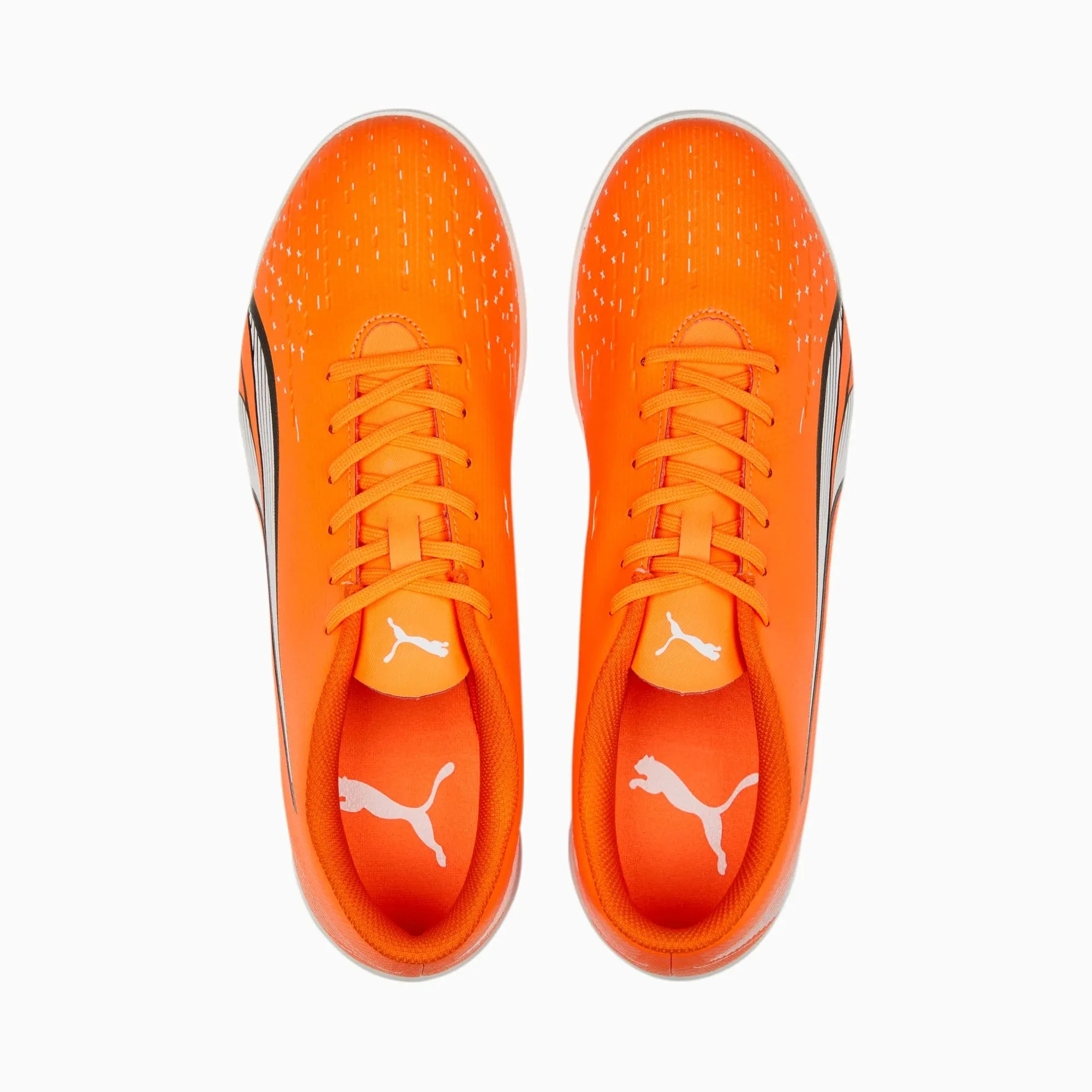 Best Cross Training Shoes 2020 Puma Ultra Play Shoes Men's IN Indoor Shoes Soccer Football-Orange/White