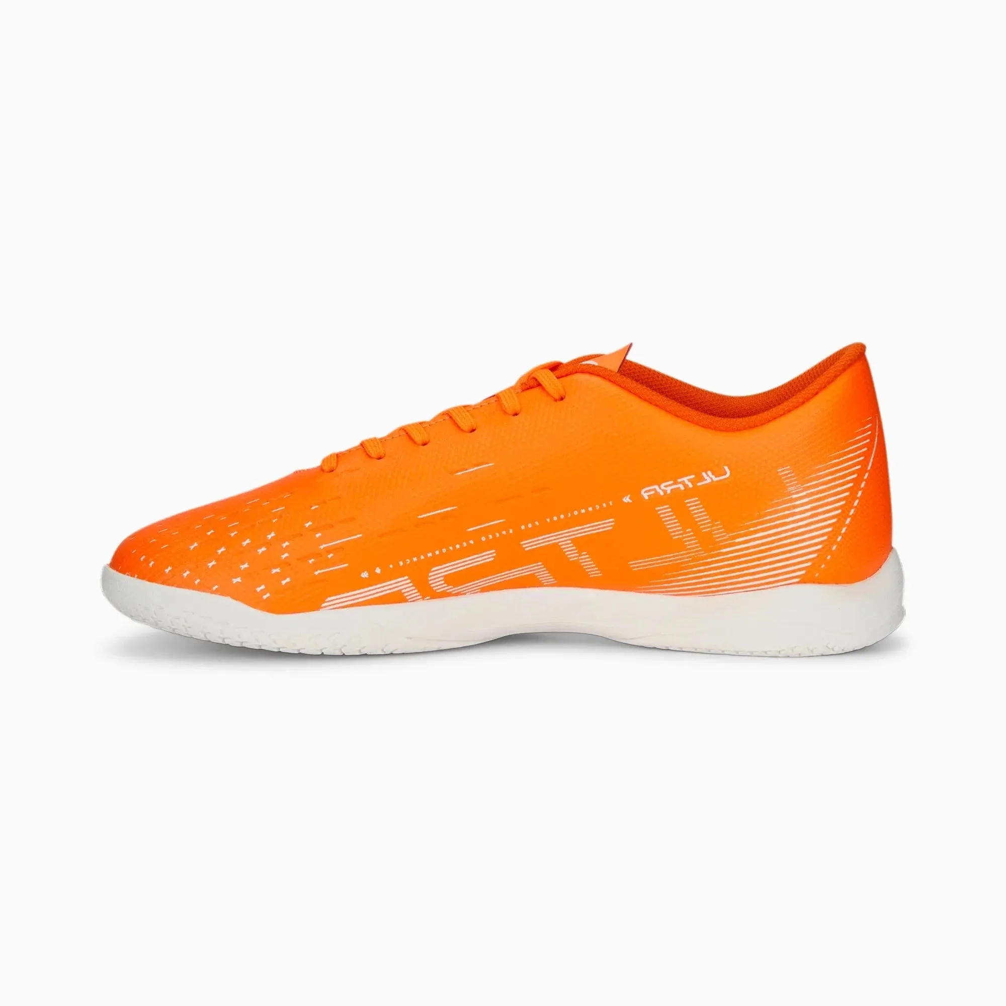 Puma Weight Training Shoes Puma Ultra Play Shoes Men's IN Indoor Shoes Soccer Football-Orange/White