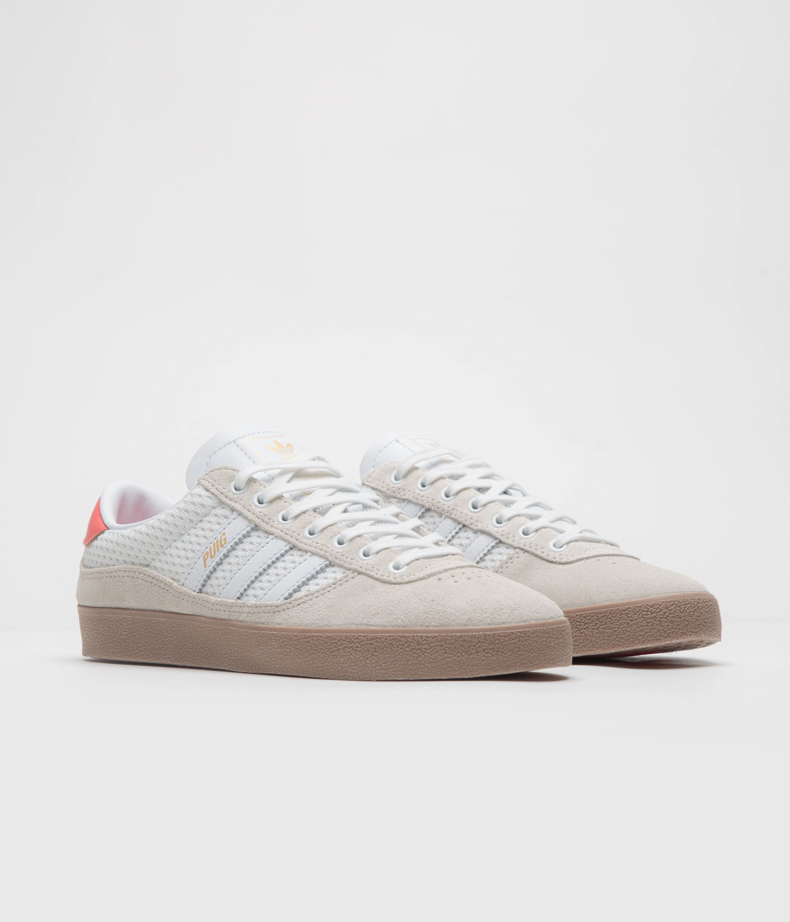 Adidas Puig Indoor Shoes - Wonder White / FTWR White / Gum4 Golf Galaxy Adidas Golf Shoes