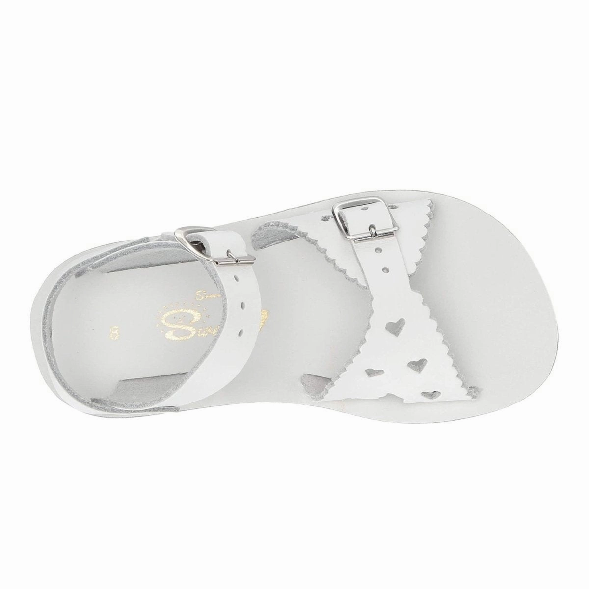 Hoy Shoe Co. Toddlers' Salt Water Sun-San Sweetheart White Best Waterproof Athletic Shoes