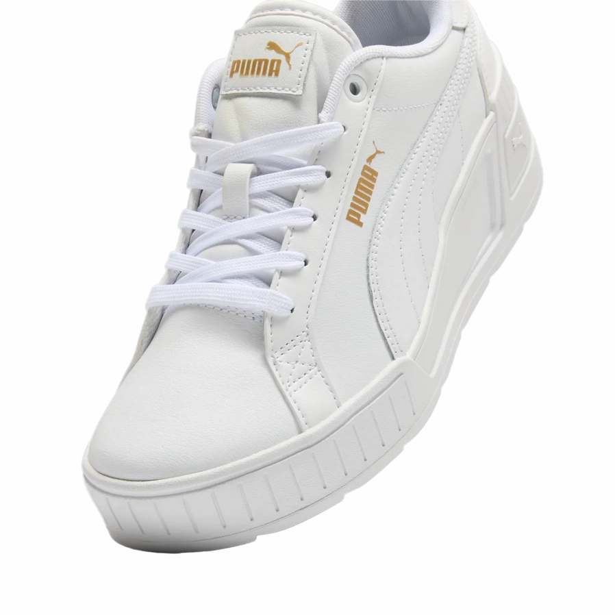 Puma scarpa sneaker da donna con rialzo Karmen Wedge 390985-07 bianco-oro Macys Sneakers Sale