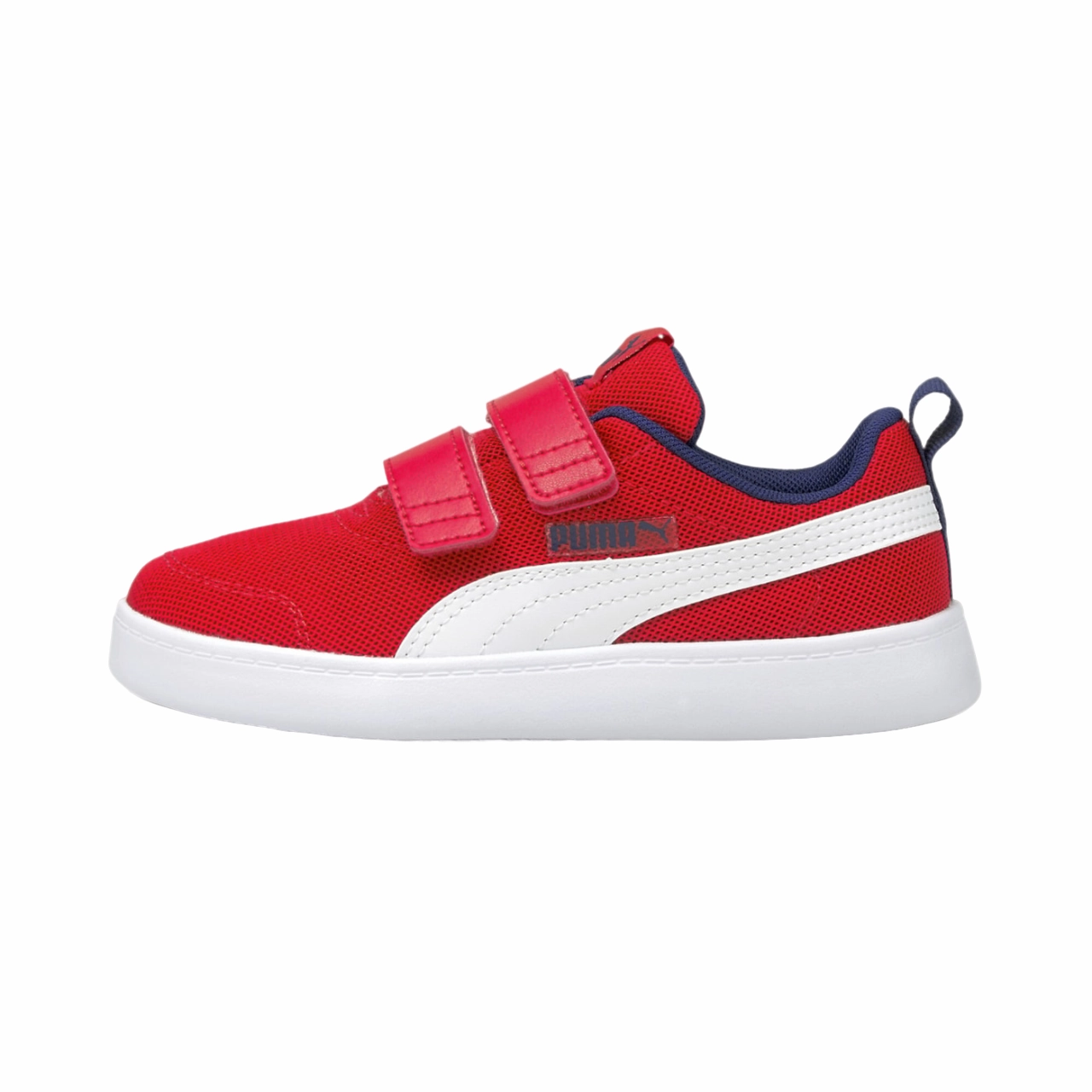 Puma scarpa sneakers da bambino con strappo in mesh traspirante Courtflex 371758 06 rosso bianco Margiela Sneakers Sale