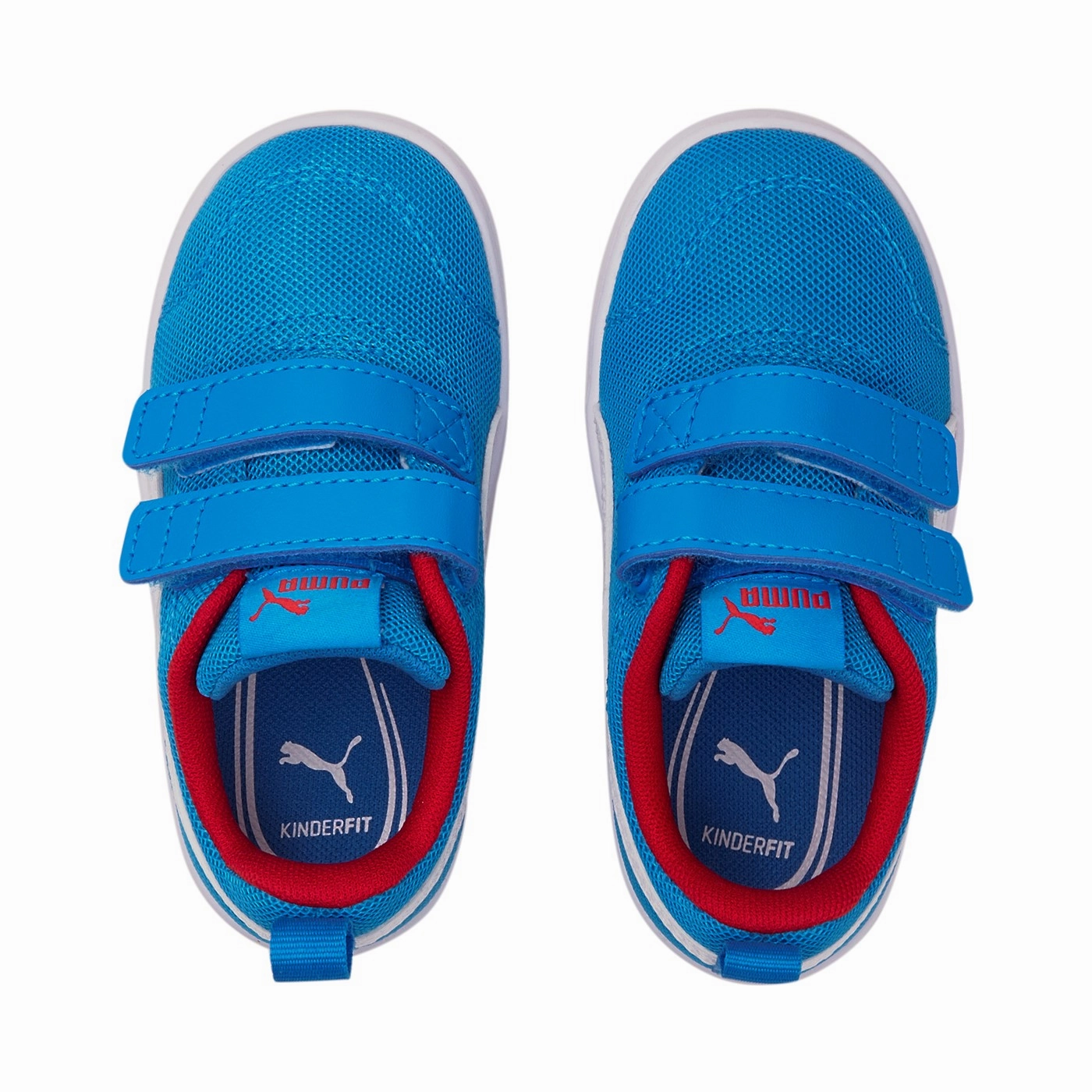 Puma scarpa sneakers da bambino Courtflex V2 Mesh V Inf 371759 10 celeste-bianco