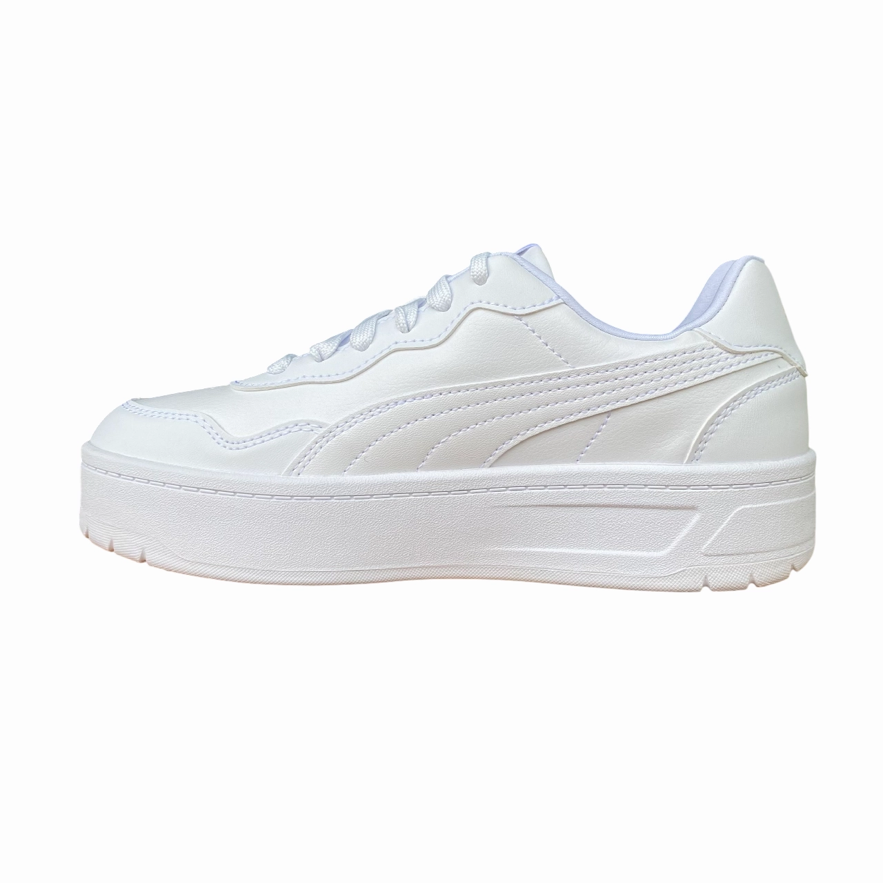 Puma scarpa sneakers da donna Court Lally Skye 400368-01 bianco