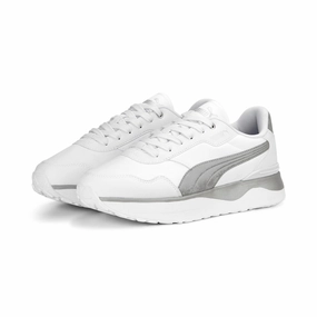 Puma scarpa sneakers da donna R78 Voyage Space Metallics 391130 02 bianco-argento 