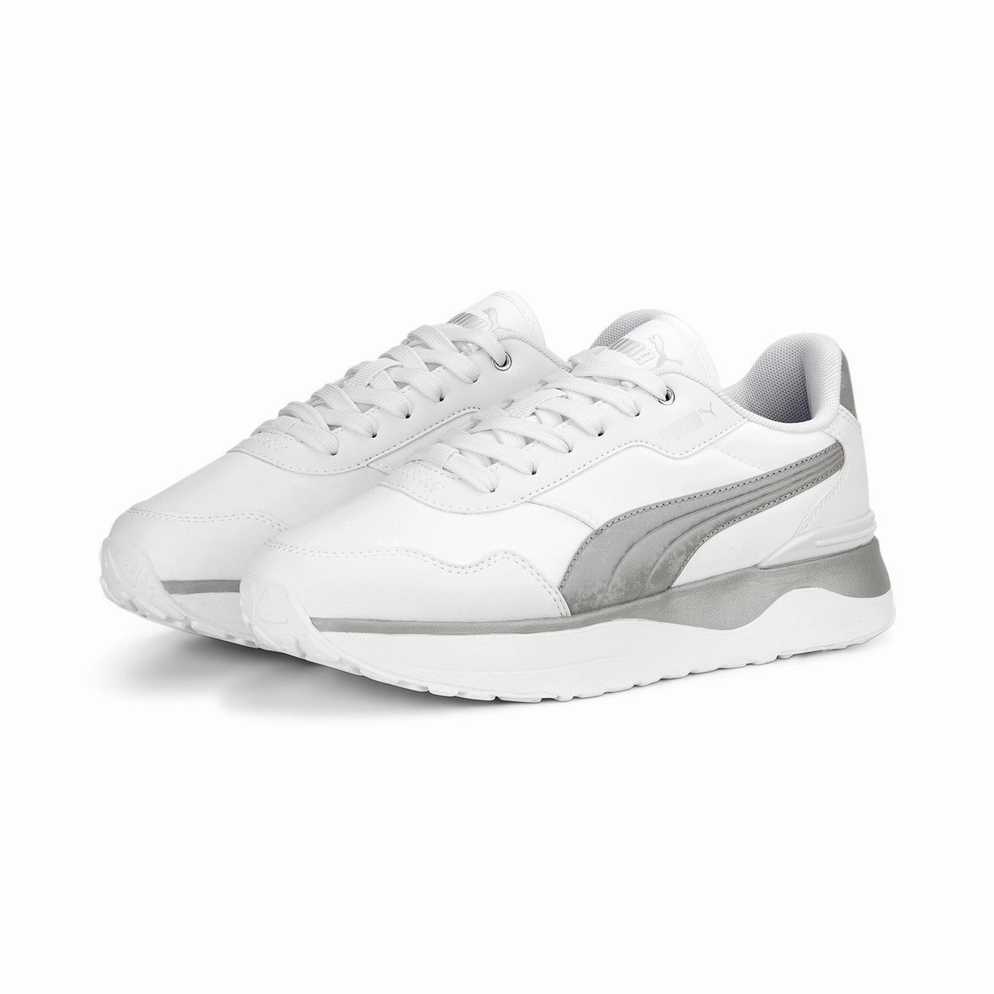 Puma scarpa sneakers da donna R78 Voyage Space Metallics 391130 02 bianco-argento 