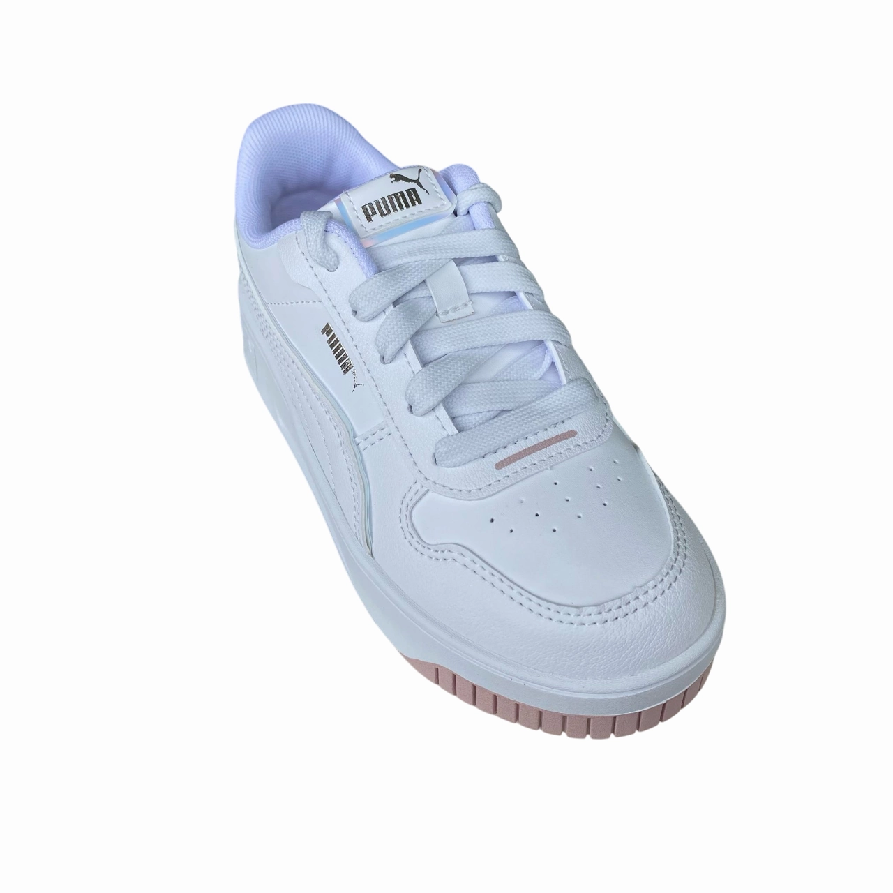 Puma scarpa sneakers da ragazza Carina Street Holo 2.0 398284-01 bianco-malva