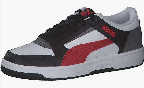 Puma scarpa sneakers da uomo Rebound Joy Low 380747-06 bianco rosso grigio Branded Sneakers