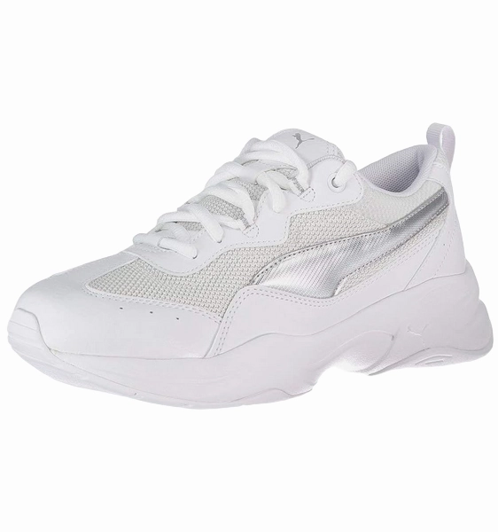 Puma scarpa sportiva da donna Cilia 369778 16 bianco argento 